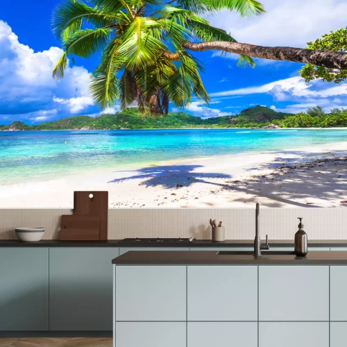 Fototapete Tropisches Paradies auf den Seychellen Insel. Strände von Mahe