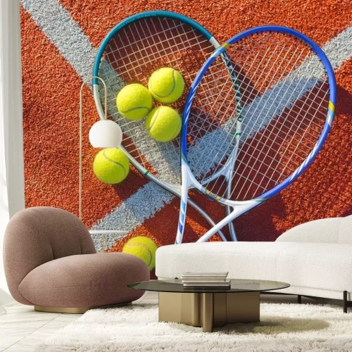 Sticker Tennis, Tennisball, Bildhintergrund.