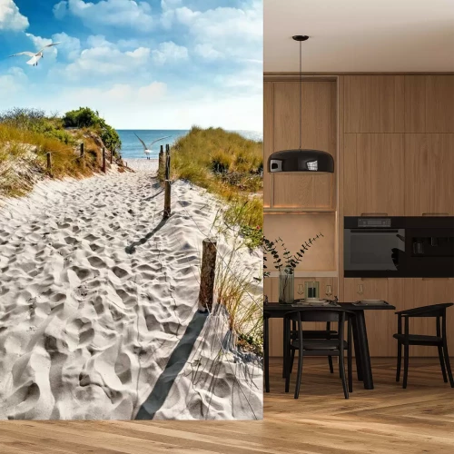 Fototapete Weg zum Strand und Meer