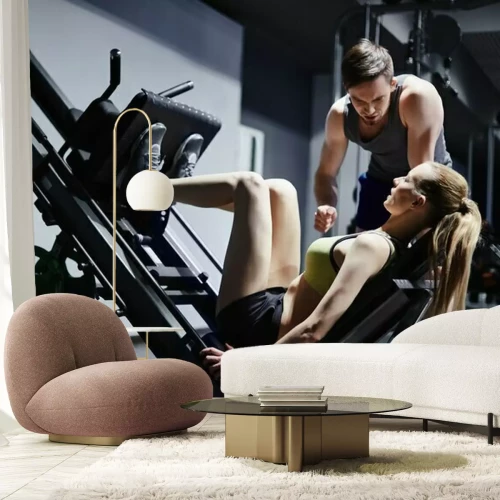 Fototapete Intensives Fitnesstraining