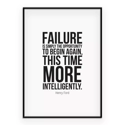 Poster Geschäftsgrafik mit einem Zitat von Henry Ford