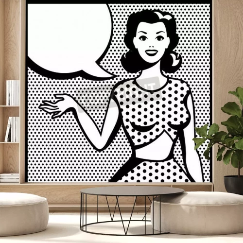 Fototapete Pop-Art-Mädchen