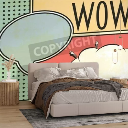 Fototapete Farbenfrohe Pop-Art-Grafik