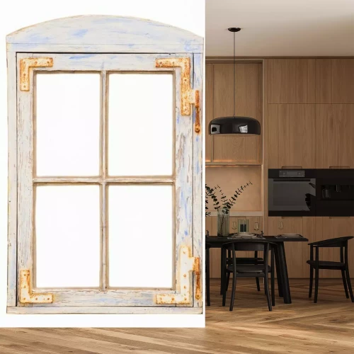 Fototapete Altes bemaltes fenster