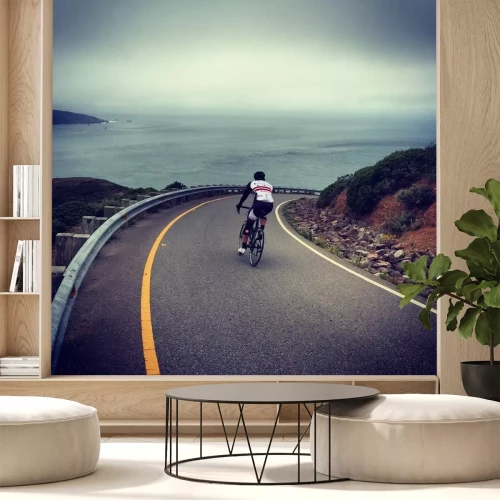 Sticker Radfahren Sie den Hawk Hill hinunter