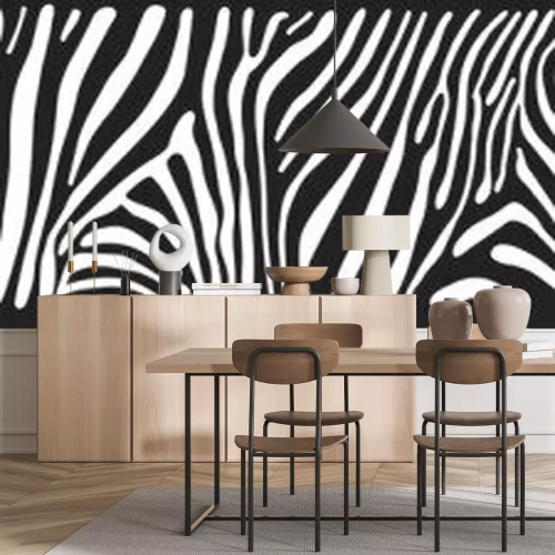 Sticker Gestreiftes Zebramuster