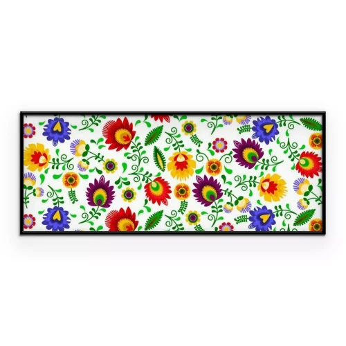 Poster Polski folklor - kolorowy wzór