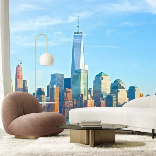 Fototapete Blick auf ein New Yorker Viertel