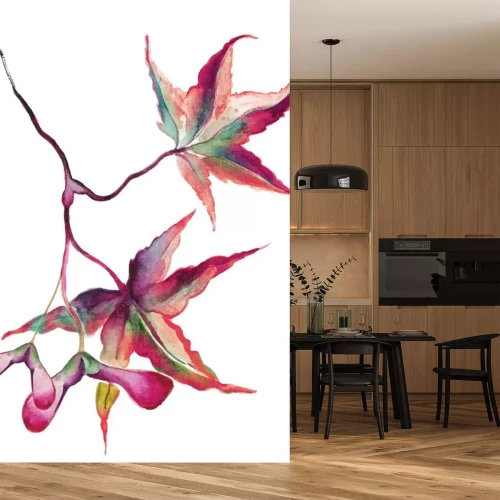 Sticker Japanischer Ahorn Blätter mit Samen