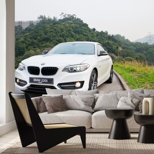 Fototapete Weißer BMW 220i