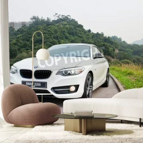 Fototapete Weißer BMW 220i