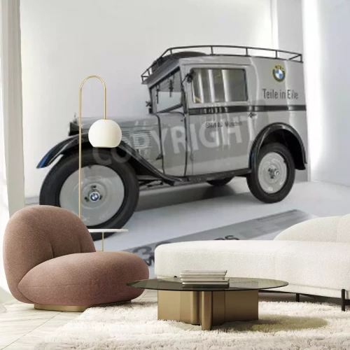 Fototapete Auto BMW vintage Ausstellung