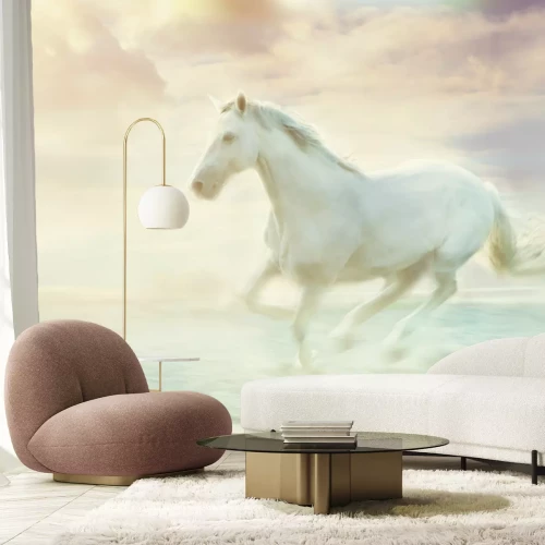 Fototapete Majestätisches tier im nebel