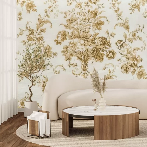 Fototapete Vintage-Blumenornament