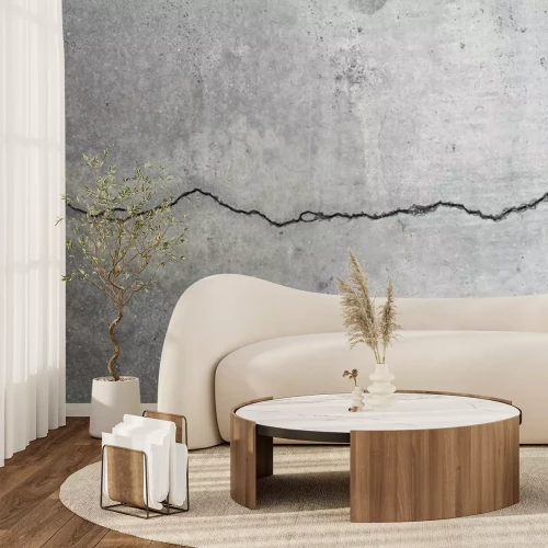 Fototapete Horizontaler Riss entlang einer Betonwand