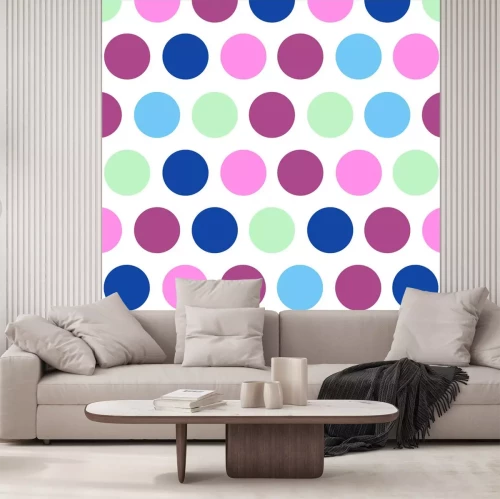 Sticker kachelbares Entwurf aus Kreisen als Muster