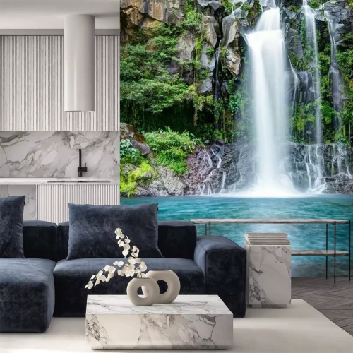 Fototapete Exotischer Kaskadenwasserfall