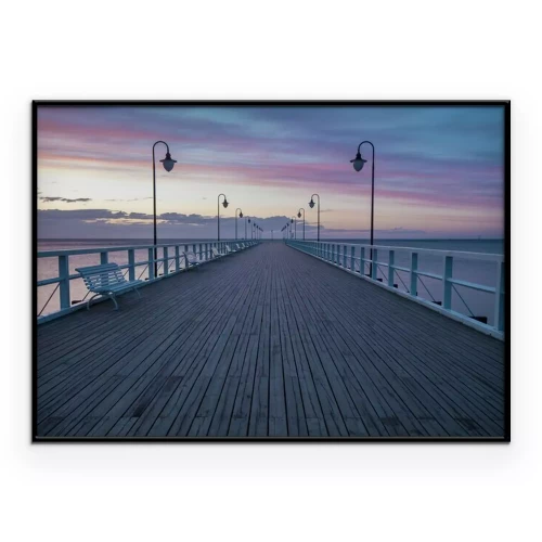 Poster Seebrücke in Gdynia Orłowo