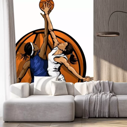 Sticker Frauen-Basketball-Sprungs-Ball Farbe
