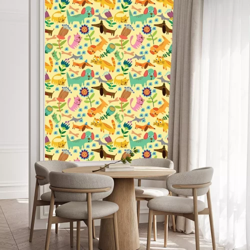 Tapete Cartoon nahtlose Muster für kindlichen Motiven.