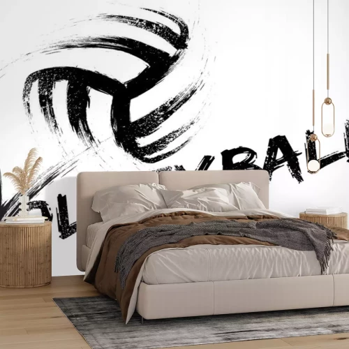 Sticker Volleyball-Grunge-Streifen