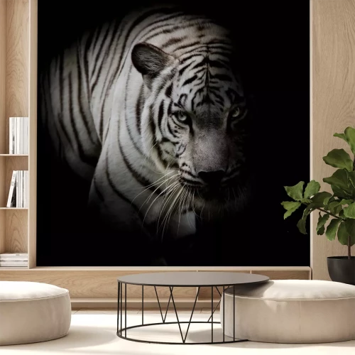 Sticker Tiger Silhouette im Schatten