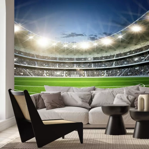 Fototapete Stadion 3 Mittellinie neutral