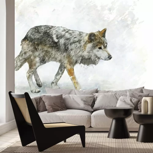 Sticker Wolf-Aquarell