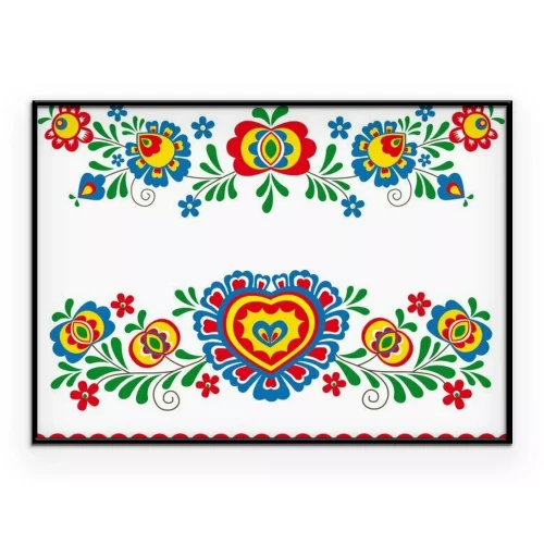 Poster Folk ornaments