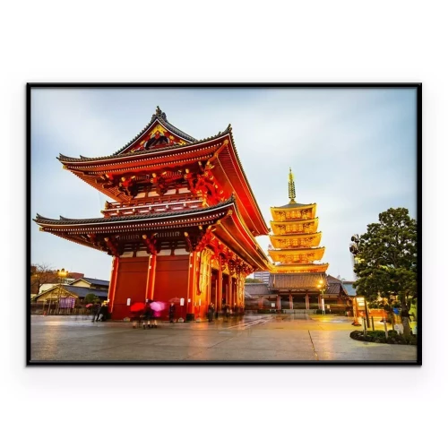 Poster Senso-ji Temple at Asakusa area in Tokyo, Japan