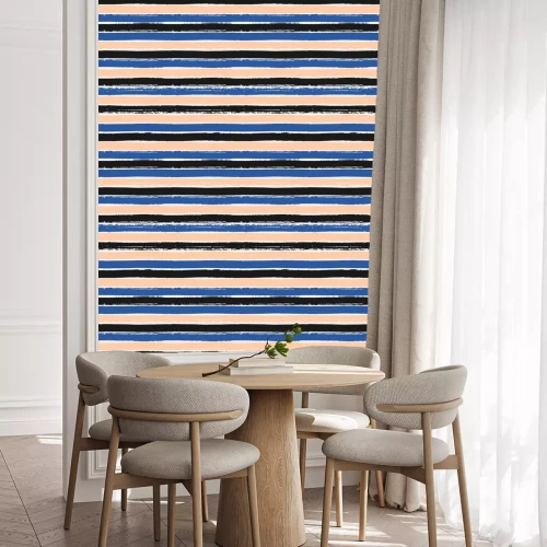 Tapete Muster mit horizontal gemalten Streifen