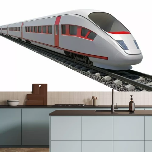 Sticker Zug auf weißem Hintergrund