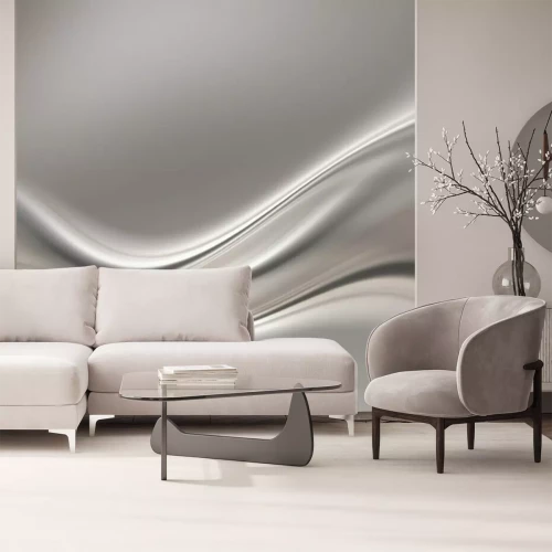 Fototapete Abstrakter silberner Hintergrund