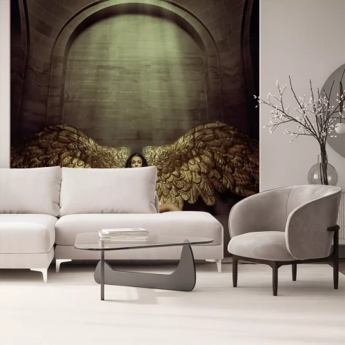 Fototapete Eine Frau mit Engelsflügeln