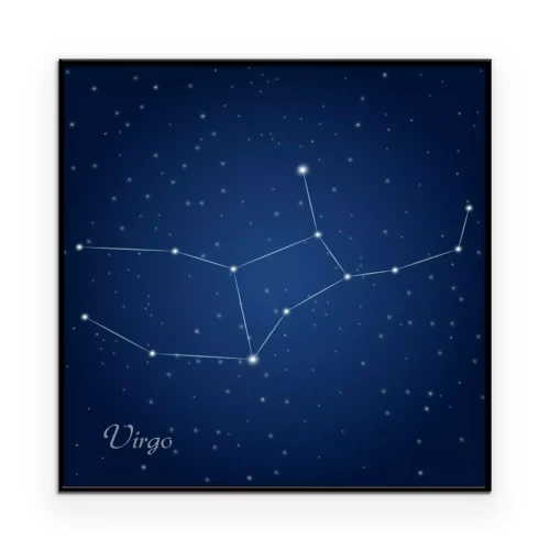 Poster Das Sternbild Jungfrau am Himmel