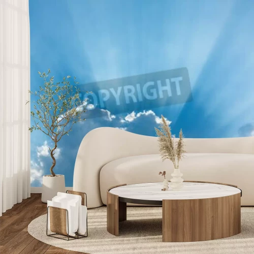 Fototapete Durchscheinende Sonnenstrahlen