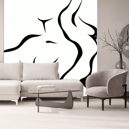 Sticker Abstrakte Skizze eines Paares