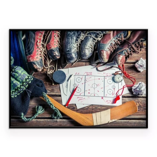 Poster Bildung Taktik in Hockeyspiele