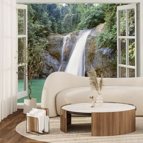 Fototapete Wasserfall in der Nähe der Stadt Iligan, Mindanao, Philippinen