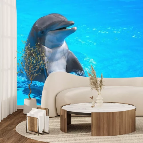 Fototapete Śmiejący się w delfin Loro Park na Teneryfie