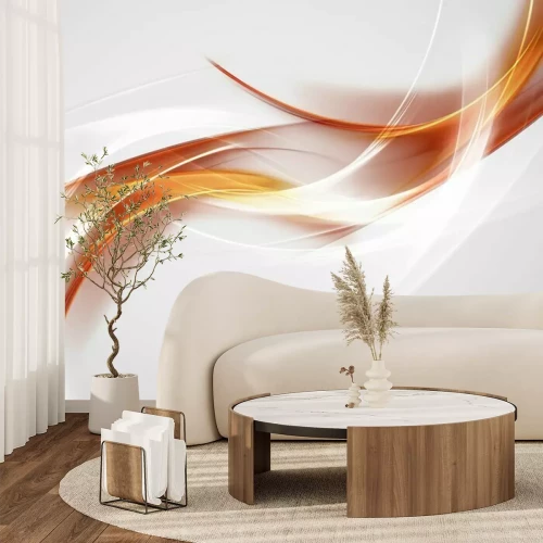 Fototapete Orange weißer abstrakter Hintergrund
