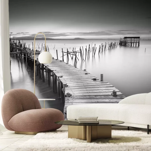 Fototapete Eine friedliche alte Pier