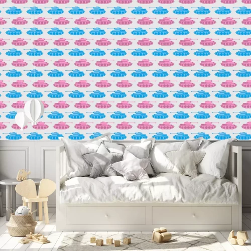 Tapete Muster mit Panzern