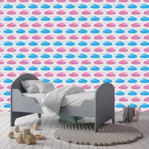 Tapete Muster mit Panzern