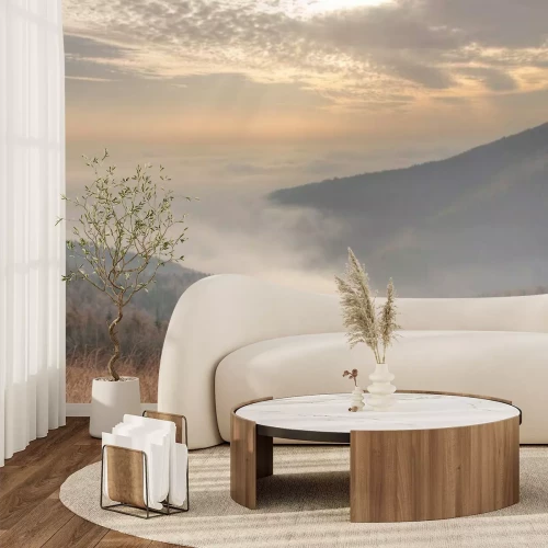 Fototapete Nebel im Tal