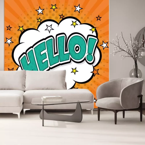 Sticker Pop-Art und Comic-Design