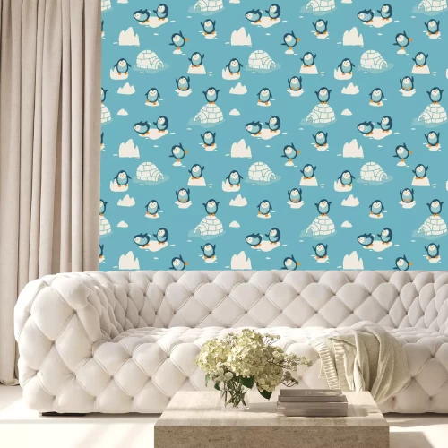 Tapete Kleine Pinguine