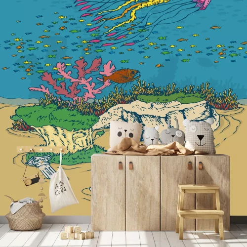 Fototapete Cartoon Ozeanboden