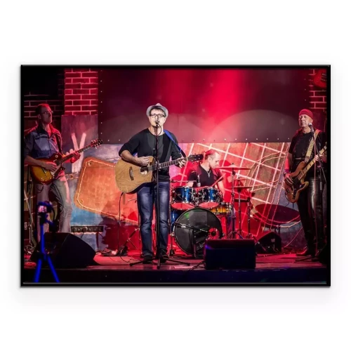 Poster Eine Band spielt ein Konzert