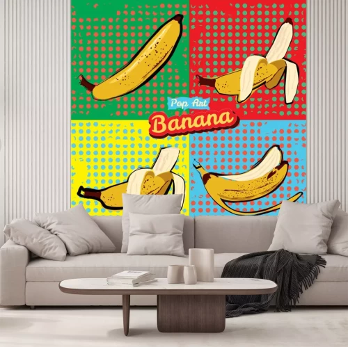 Sticker Bananen mehrfarbige Pop-Art-Grafiken